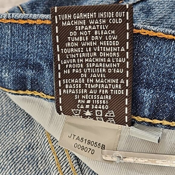 7 For All Mankind Standard Jeans Men's 36x30 Straight Leg Button Fly EUC Stretch - Picture 16 of 16